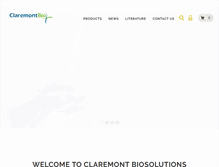 Tablet Screenshot of claremontbio.com